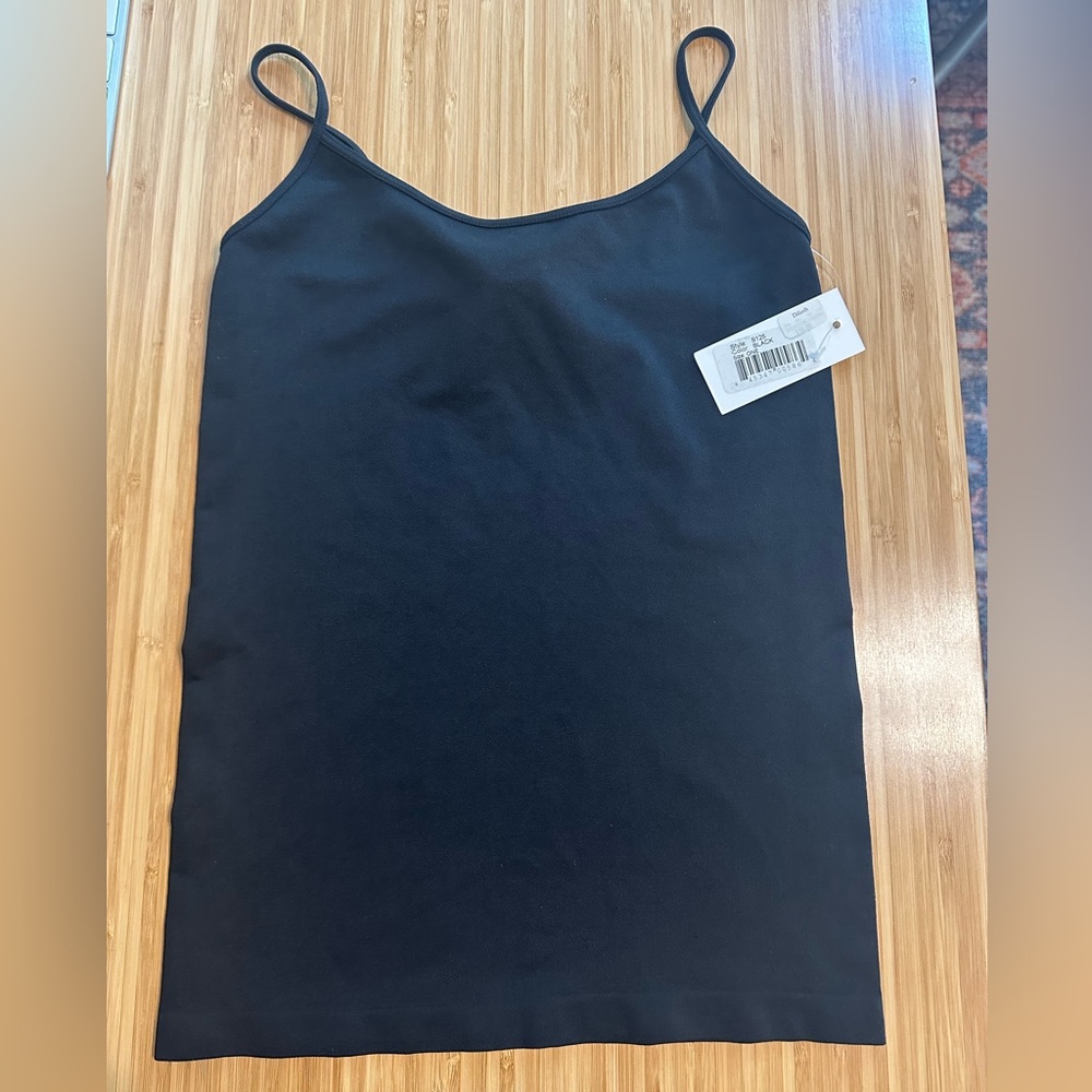 Sugarlips Seamless Scoop Neck Sleeveless Camisole - Black